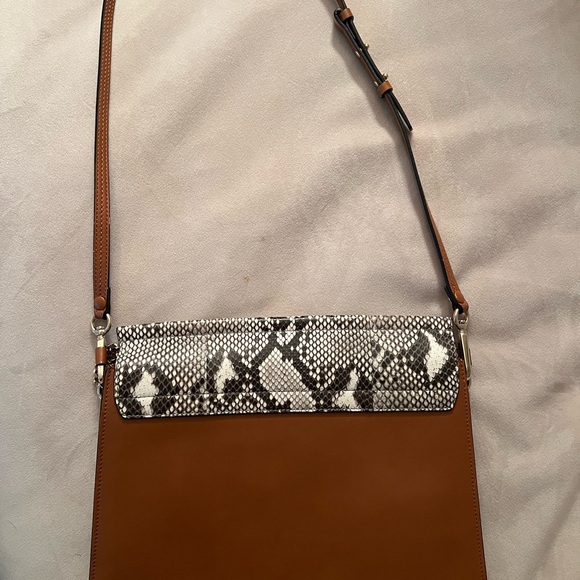 Chloe Python Suede Medium Faye Shoulder Bag - Picture 12 of 15